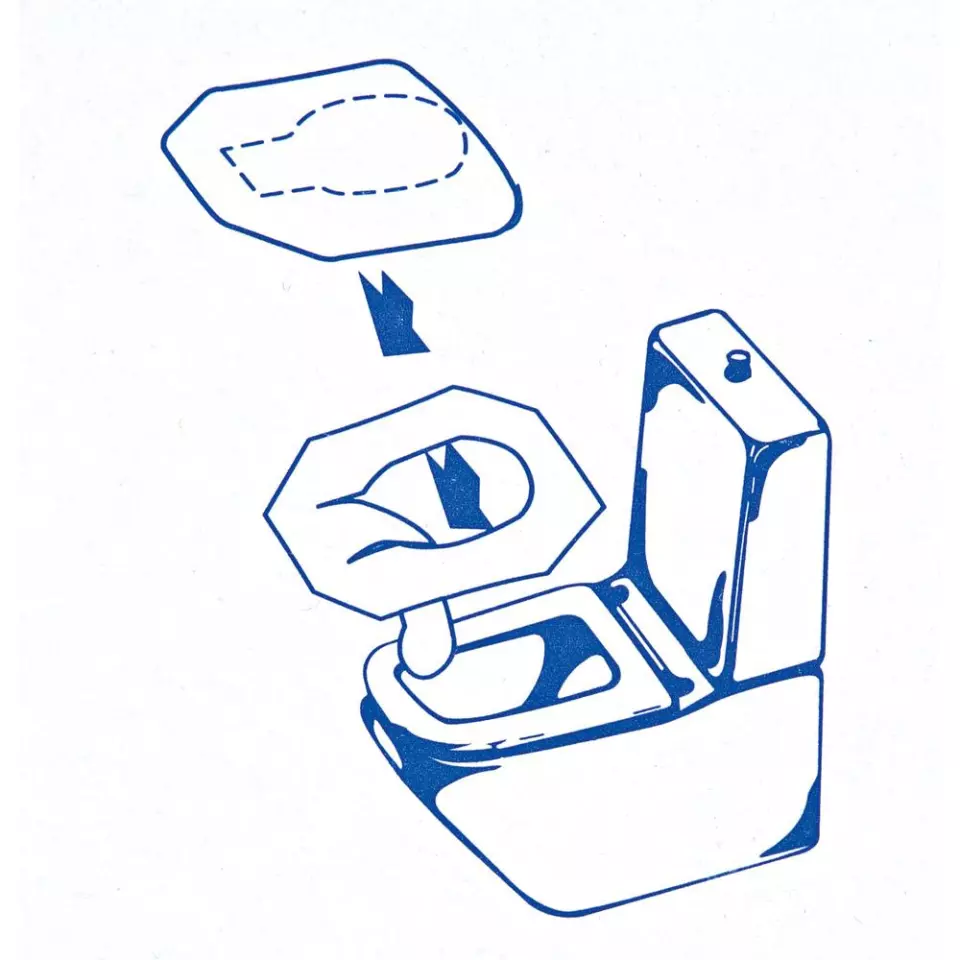 Franz Mensch 32289, Paper Toilet Seat Cover, White, image 2, gallery thumbnail