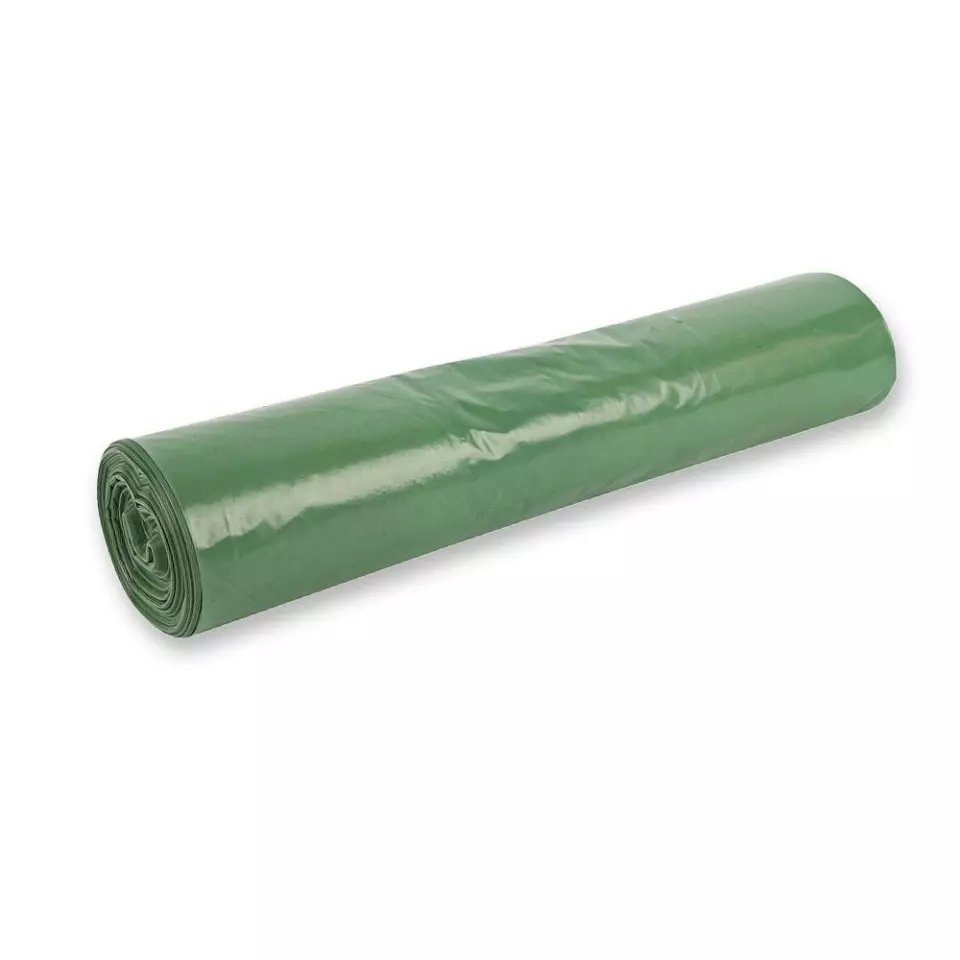 HygoClean 32657, Light LDPE Waste Bags, 70 l, Green, Roll, image 1, gallery thumbnail