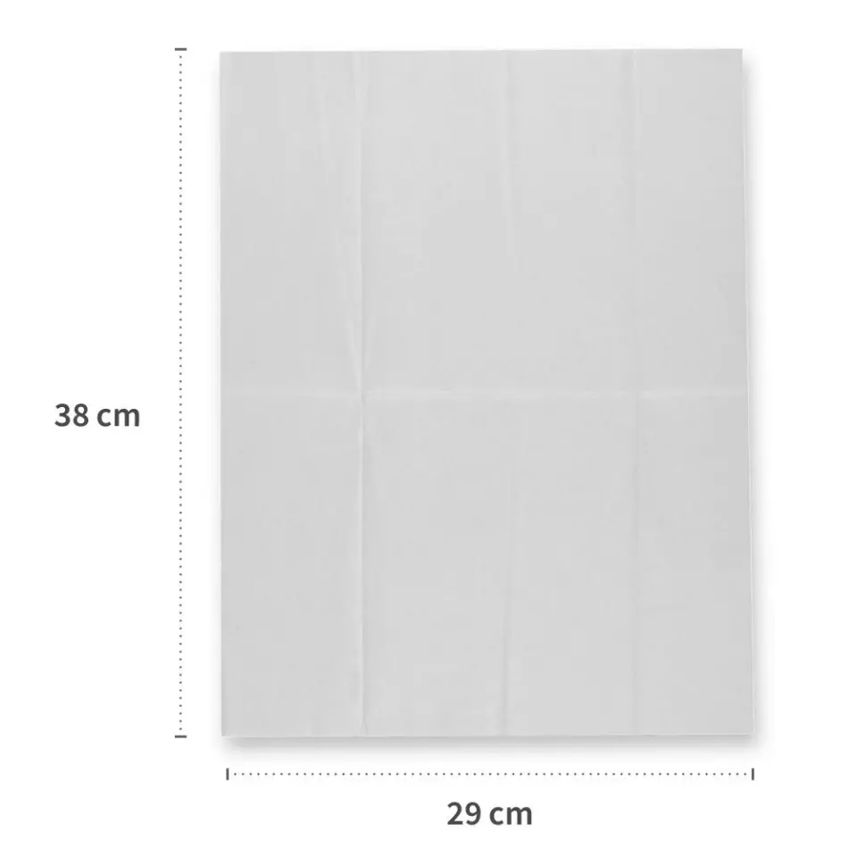 Hygostar 53620, Care Premium Pleated Viscose Wipes, 29 x 38 cm, White, image 4, gallery thumbnail