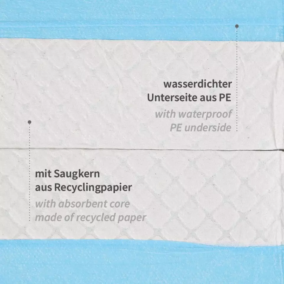 Hygostar 52786, Bed Underpads, 90 x 60 cm, PP/Recycled Paper/PE, image 2, gallery thumbnail