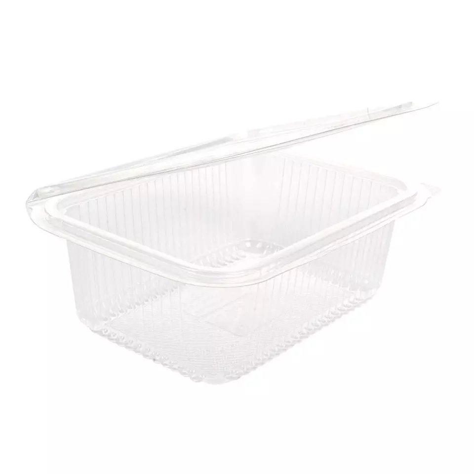 Franz Mensch 423905, Organic PLA Deli and Salad Bowls with Hinged Lid, 1000 ml, image 1, gallery thumbnail