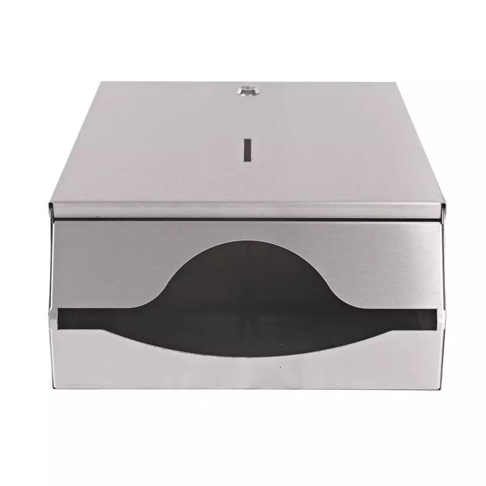 Hygostar 88965, Stainless Steel Hand Towel Dispenser, C-fold & V/ZZ-fold, image 4, gallery thumbnail