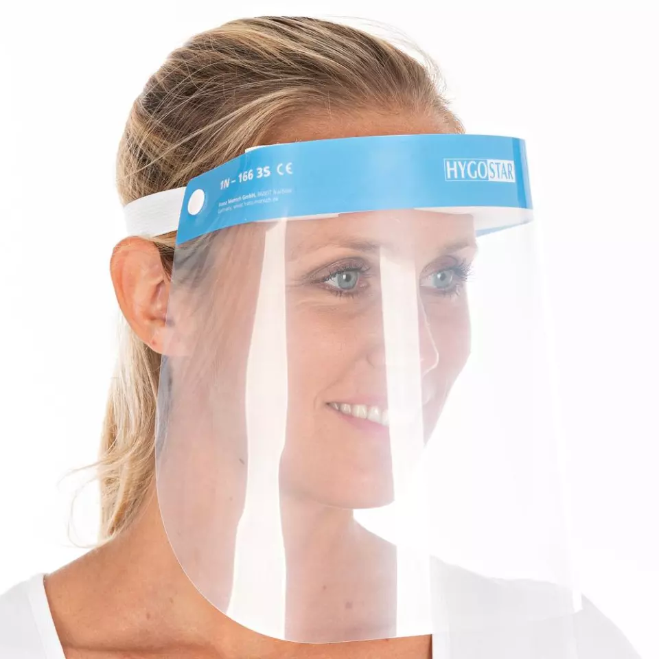 Hygostar 8520, PET Face Shield, 3S, Transparent, image 3, gallery thumbnail