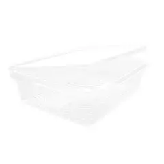 Franz Mensch 423909, Organic Rectangular PLA Deli and Salad Bowls with Hinged Lid, 1500 ml