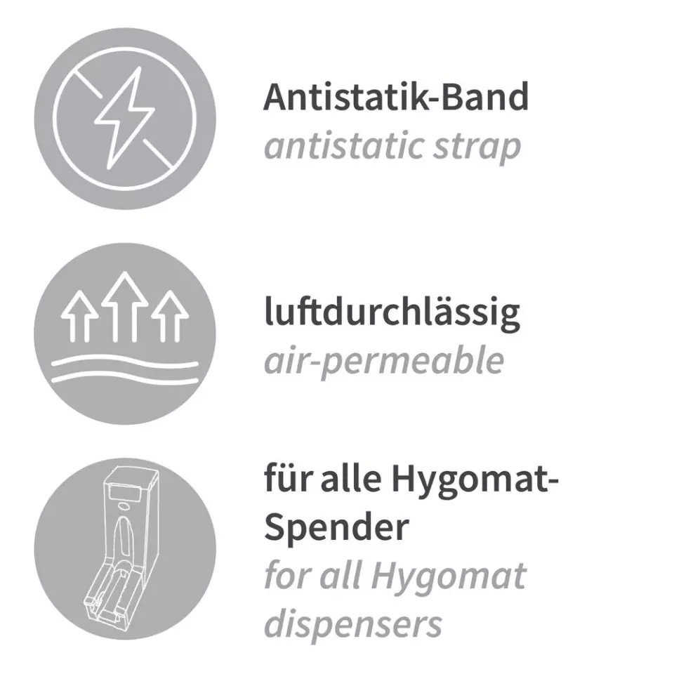 Hygostar 28602H, Hygomat PP antistaattiset kengänsuojat, siniset, image 7, gallery thumbnail