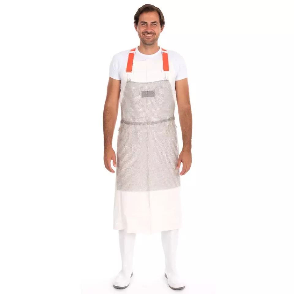 Franz Mensch 33804, Stab Protection Apron, Stainless Steel, 80 x 55 cm, image 1, gallery thumbnail