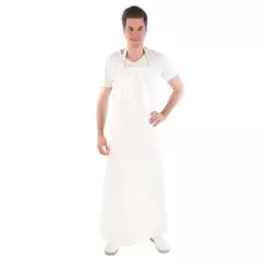Hygostar 23741, PU, 350 my Bib Aprons, 120 x 100 cm, White