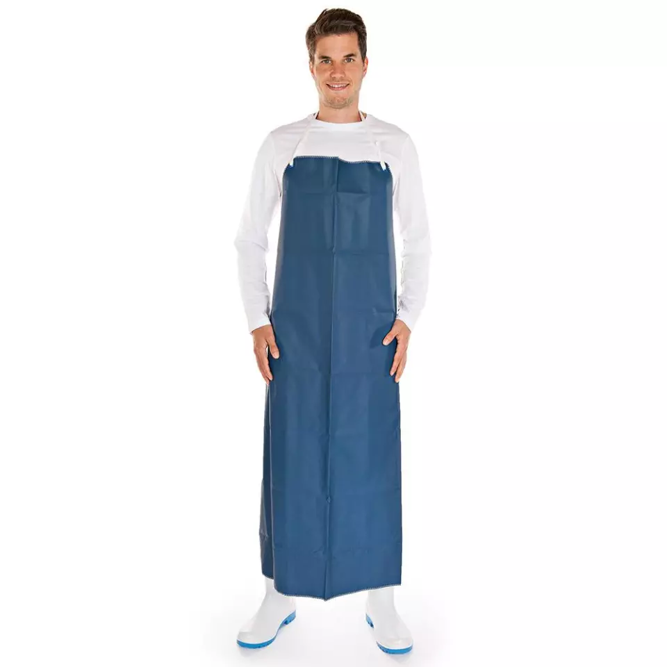 Hygostar 23846, PU Bib Aprons, 120 x 90 cm, Blue, 150 my, image 1, gallery thumbnail