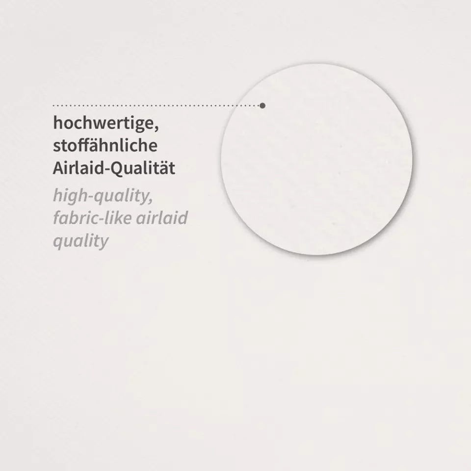 Franz Mensch 30700, Eleganza 1-kerroksinen, 1/4-taitettu airlaid-lautasliina, 40 x 40 cm, valkoinen, FSC®-mix, image 2, gallery thumbnail