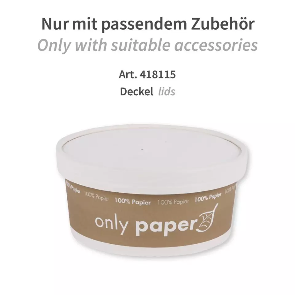 NATUREStar 418175, Luomukartongista valmistetut salaattikulhot, 750 ml, ø 150 mm, image 3, gallery thumbnail