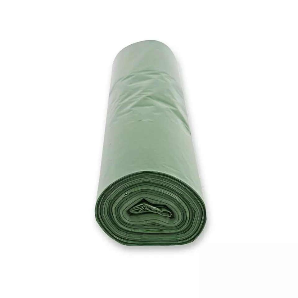 HygoClean 32657, Light LDPE Waste Bags, 70 l, Green, Roll, image 4, gallery thumbnail