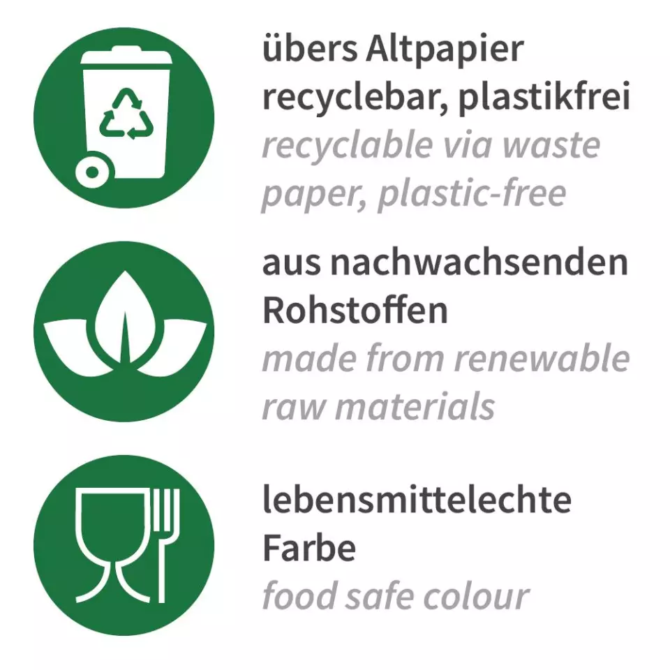 NATUREStar 418175, Luomukartongista valmistetut salaattikulhot, 750 ml, ø 150 mm, image 8, gallery thumbnail