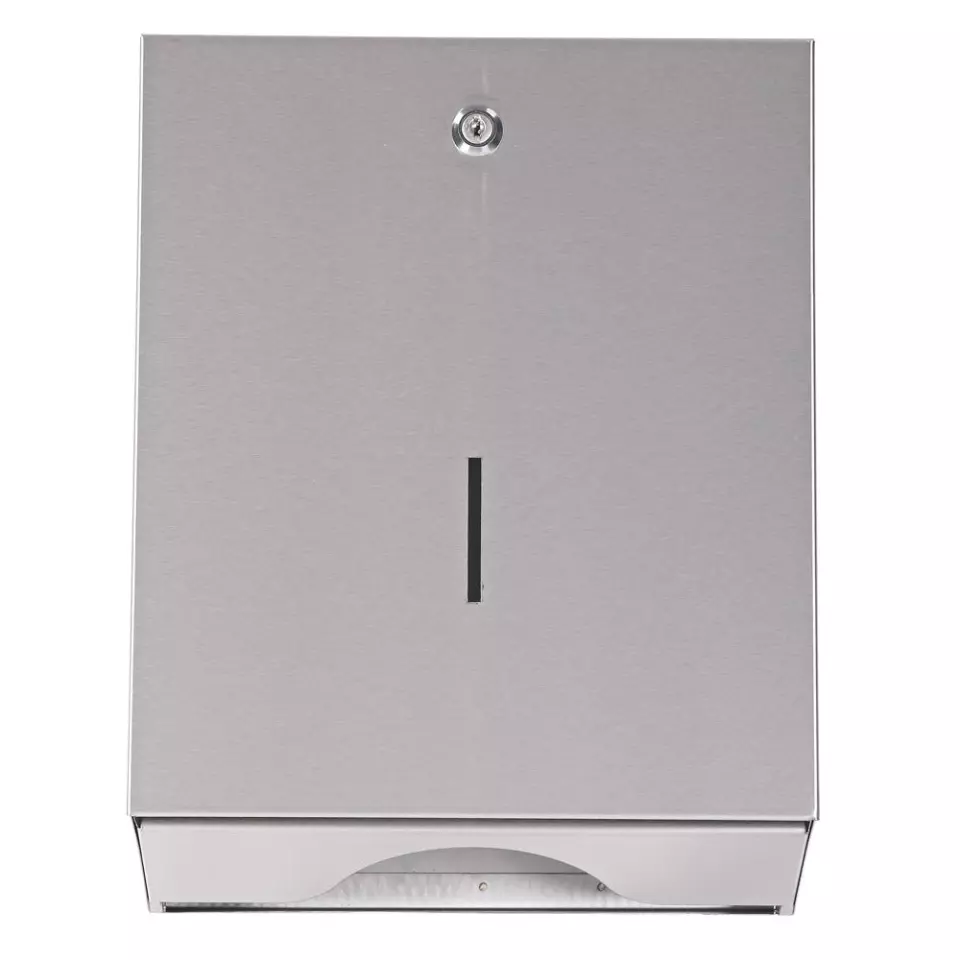 Hygostar 88965, Stainless Steel Hand Towel Dispenser, C-fold & V/ZZ-fold, image 3, gallery thumbnail