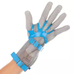 Hygostar 33513, Chainmesh Cuff Glove, Stainless Steel