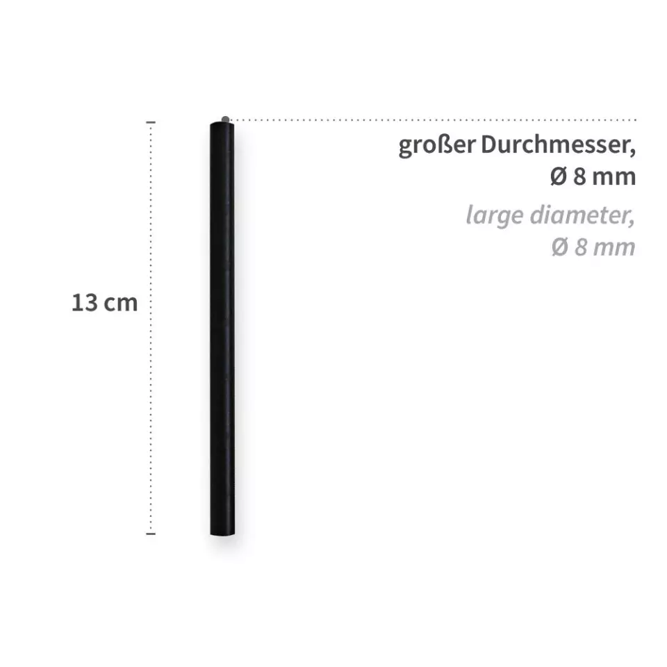NATUREStar 421300, Cocktail luomupaperipillit, FSC®-mix, ø 8 mm, 130 mm, musta, image 3, gallery thumbnail