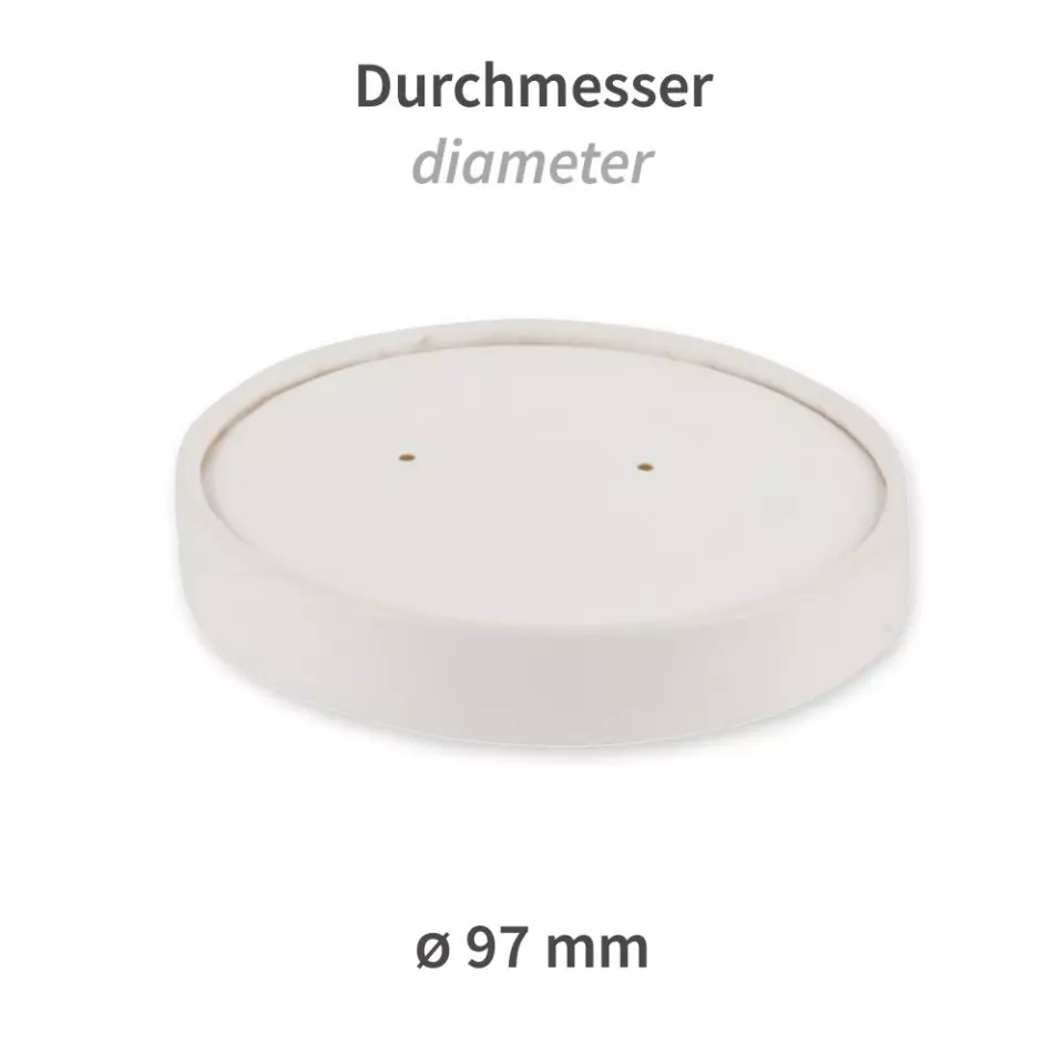 NATUREStar 418210, Luomukartongista valmistetut keittokuppien kannet, ø 97 mm, image 2, gallery thumbnail