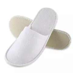 Hygonorm 55515, Classic Polyester Slippers, White, Closed