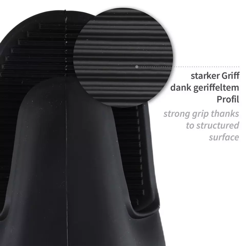 Hygostar 332158, Shark mustat silikonikäsineet, 30 cm, musta, image 6, gallery thumbnail