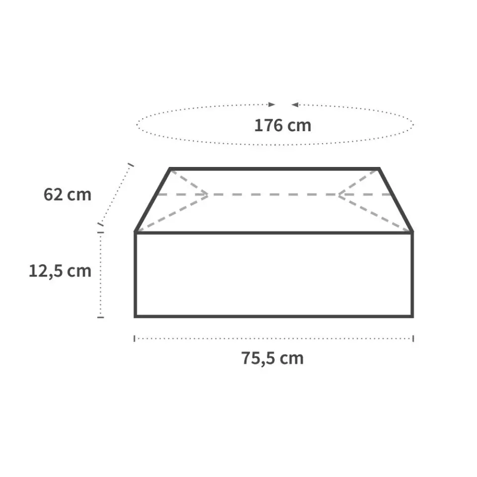 Hygostar 52160, LDPE-suojat, 620 x 755 mm, sininen, image 3, gallery thumbnail