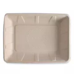 NATUREStar 411615, Bio bagasse-ruokatarjottimet, 240 x 180 x 30 mm, luonnonvärinen