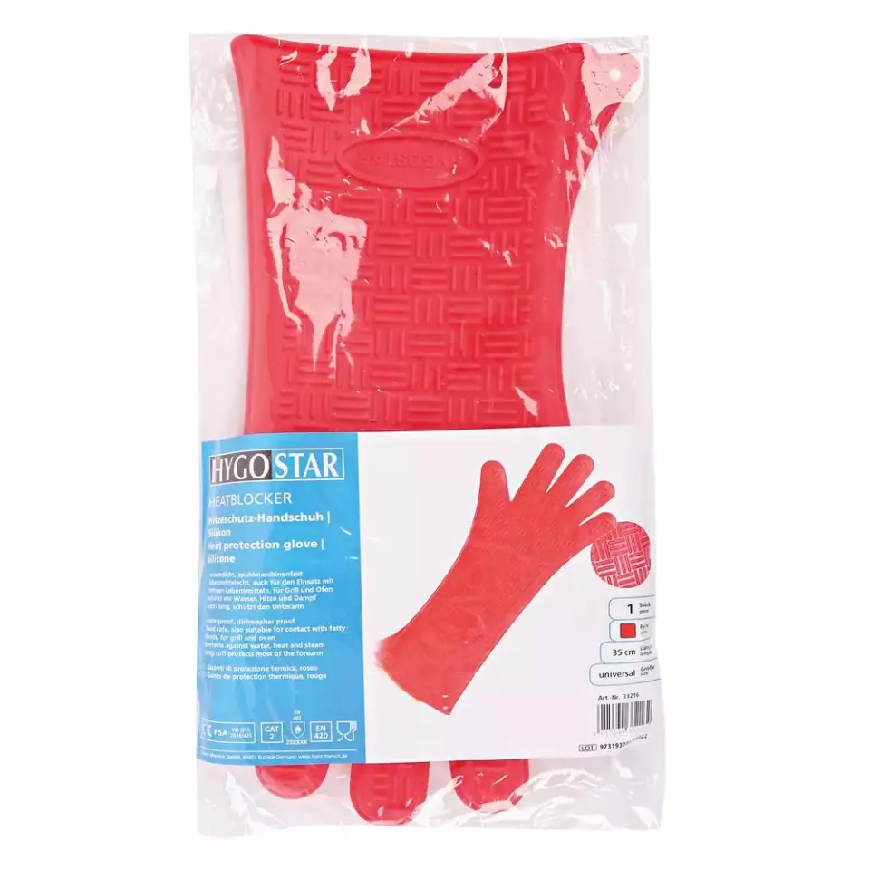 Hygostar 33216, Heatblocker silikoniuunikintaat, 35 cm, punainen, image 3, gallery thumbnail
