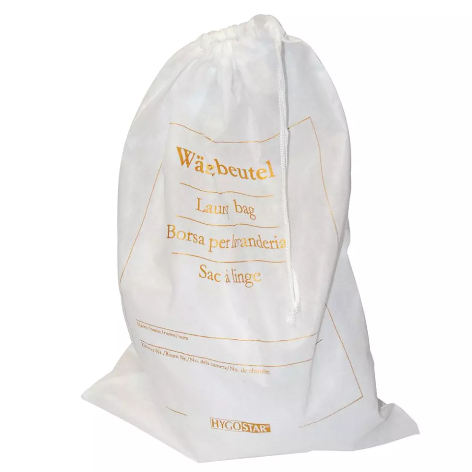 Hygostar 55820, Soft PP Laundry Bag, Golden Printed, image 1, gallery thumbnail