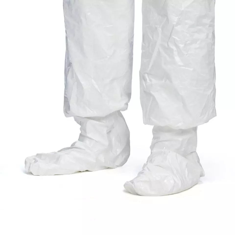 DuPont SL-CHZ6-T-WH-16, Tychem 4000 S Coverall with Socks, White, image 2, gallery thumbnail