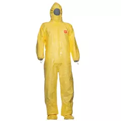 DuPont TC-CHA5-T-YL-16, Tychem 2000 C Coverall with Socks, Yellow
