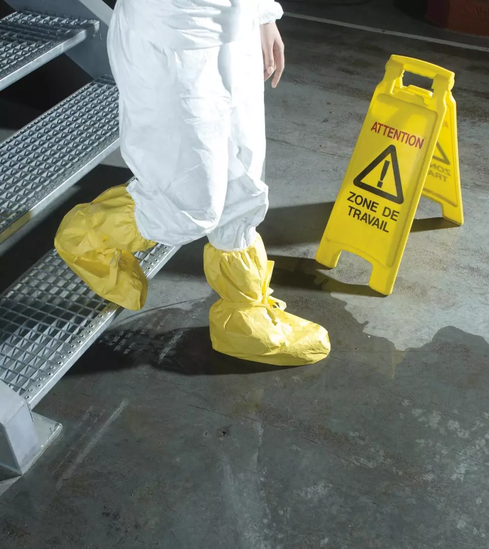DuPont TC-POBA-S-YL-00, Tychem 2000 C Boot Cover, Yellow, image 3, gallery thumbnail