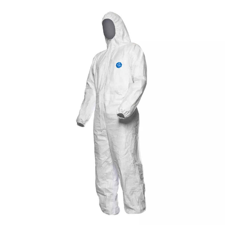DuPont TD-CHF5-S-WH-00, Tyvek 400 Dual Coverall, White, image 3, gallery thumbnail