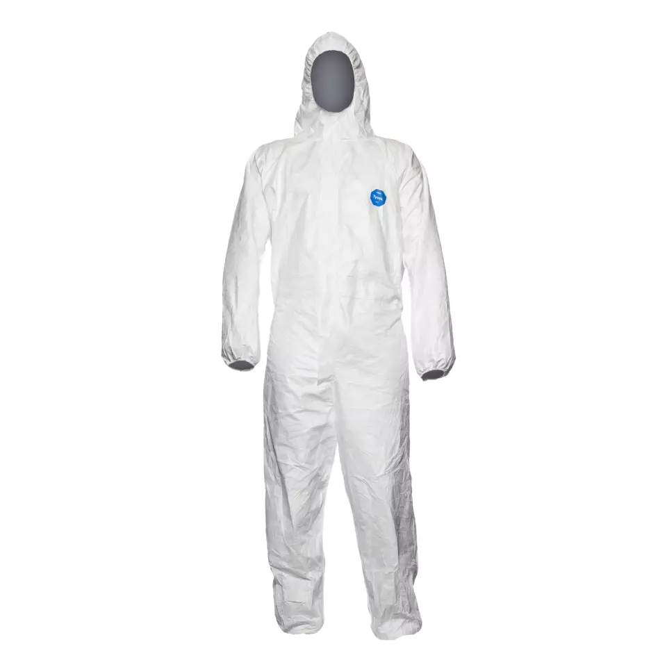 DuPont TD-CHF5-S-WH-00, Tyvek 400 Dual Coverall, White, image 1, gallery thumbnail