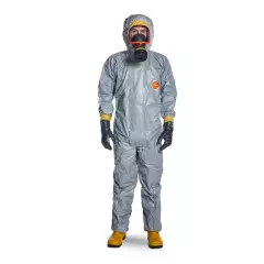 DuPont TF-CHZ5-T-GY-00, Tychem 6000 F Plus Coverall, Grey