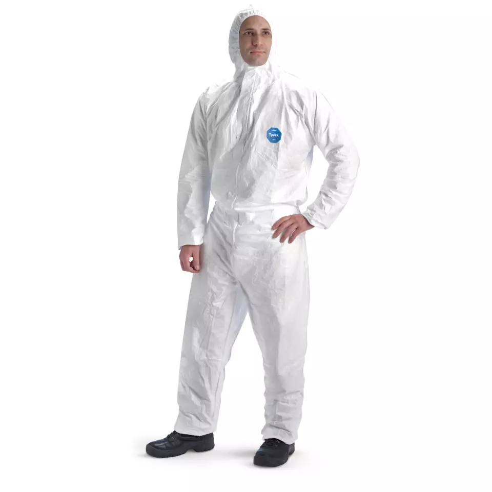 DuPont TD-CHF5-S-WH-00, Tyvek 400 Dual Coverall, White, image 2, gallery thumbnail