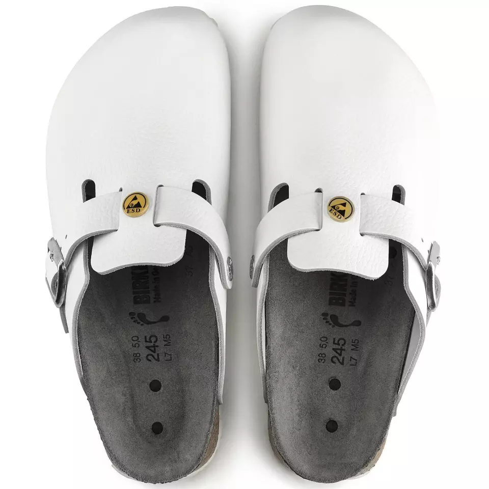 Birkenstock 61378, Boston ESD NL Kapeat työsandaalit, valkoinen, image 5, gallery thumbnail