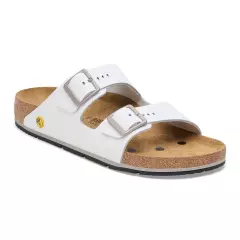 Birkenstock 1028990, Arizona PRO ESD LE Regular Occupational Sandals, White
