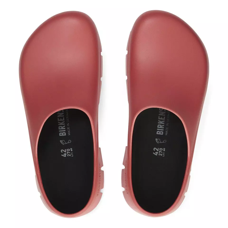 Birkenstock 1026000, Super-Birki 2.0 Regular Occupational PU Clogs, Mars Red, image 3, gallery thumbnail
