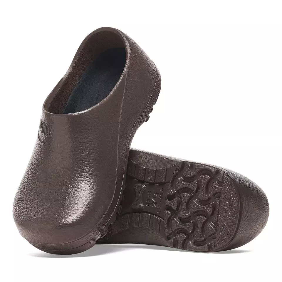 Birkenstock 1027210, Profi Birki Fusion Regular Occupational PU Clogs, Brown, image 5, gallery thumbnail