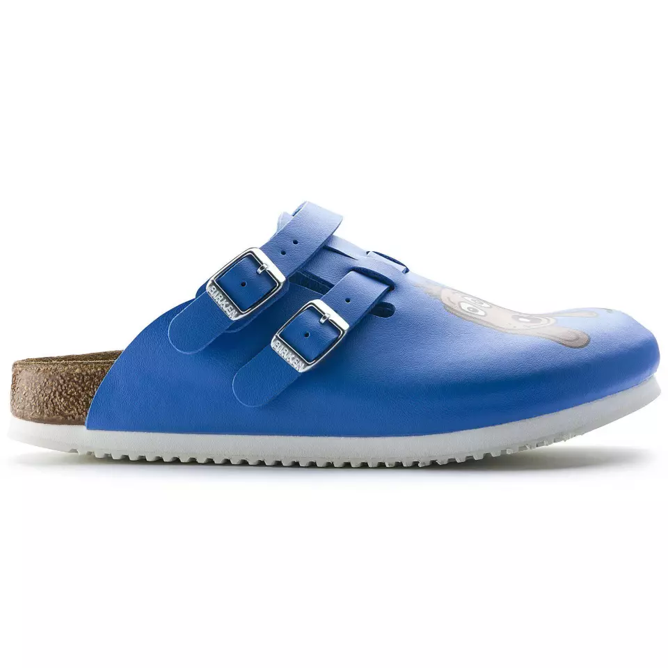 Birkenstock 582536, Kay SL BF Kapeat työsandaalit, koirakuvioinen sininen, image 3, gallery thumbnail