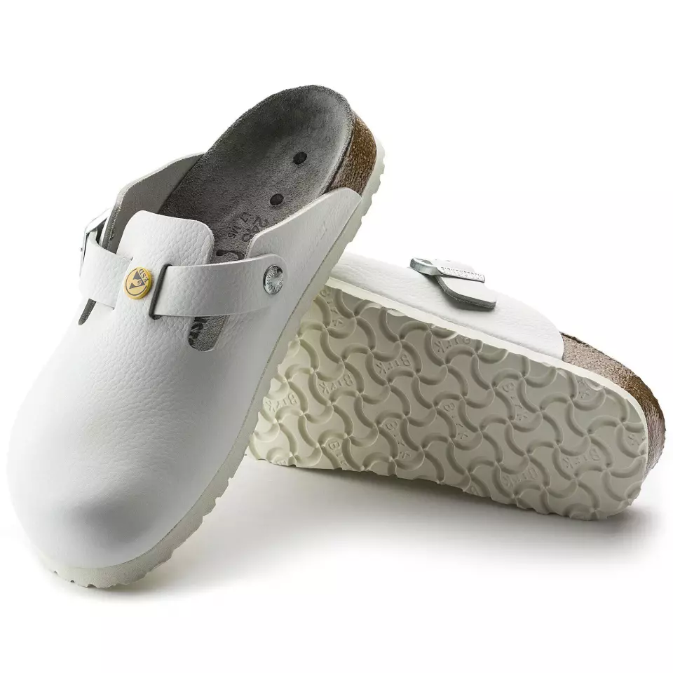 Birkenstock 61378, Boston ESD NL Kapeat työsandaalit, valkoinen, image 4, gallery thumbnail