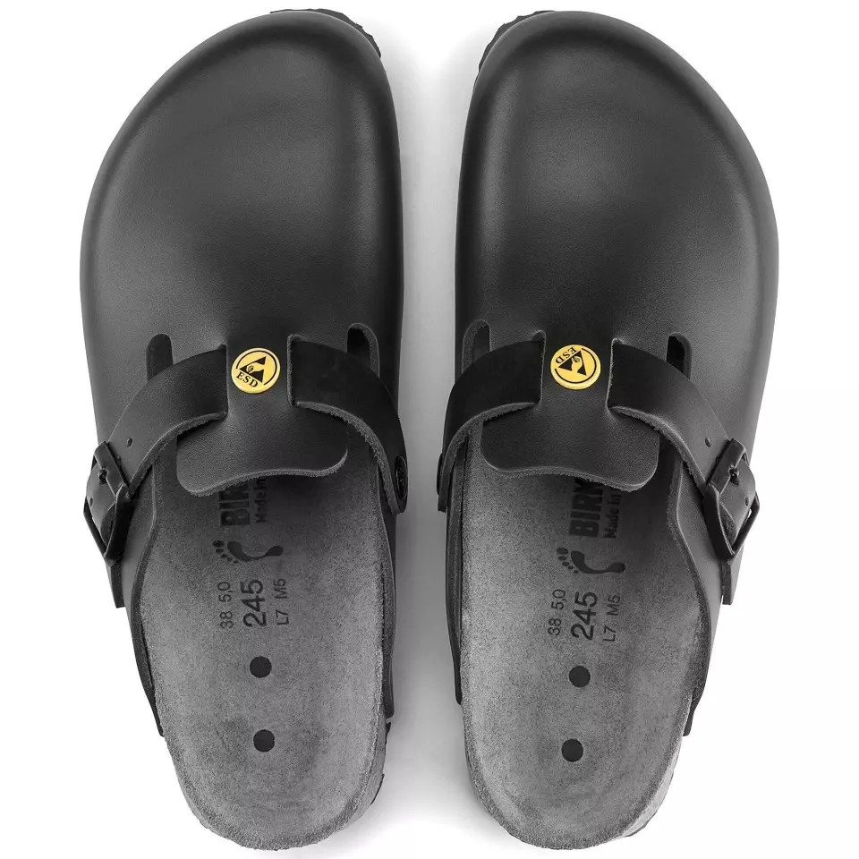 Birkenstock 61368, Boston ESD NL Kapeat työsandaalit, musta, image 3, gallery thumbnail