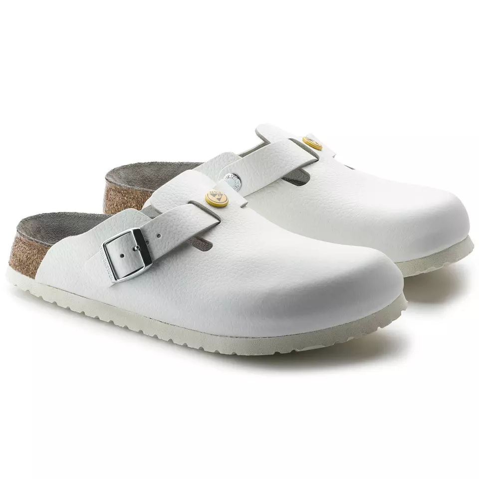 Birkenstock 61378, Boston ESD NL Kapeat työsandaalit, valkoinen, image 6, gallery thumbnail