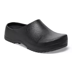 Birkenstock 1027191, Super-Birki Fusion Regular Occupational PU Clogs, Black