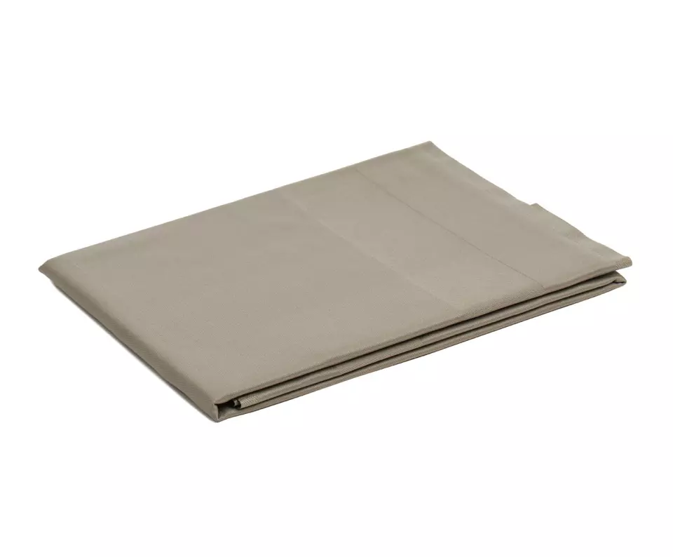 Gözze 3801-71-1313, Toccata Atlas Border Cotton Tablecloth, 130 x 130 cm, Taupe, image 1, gallery thumbnail