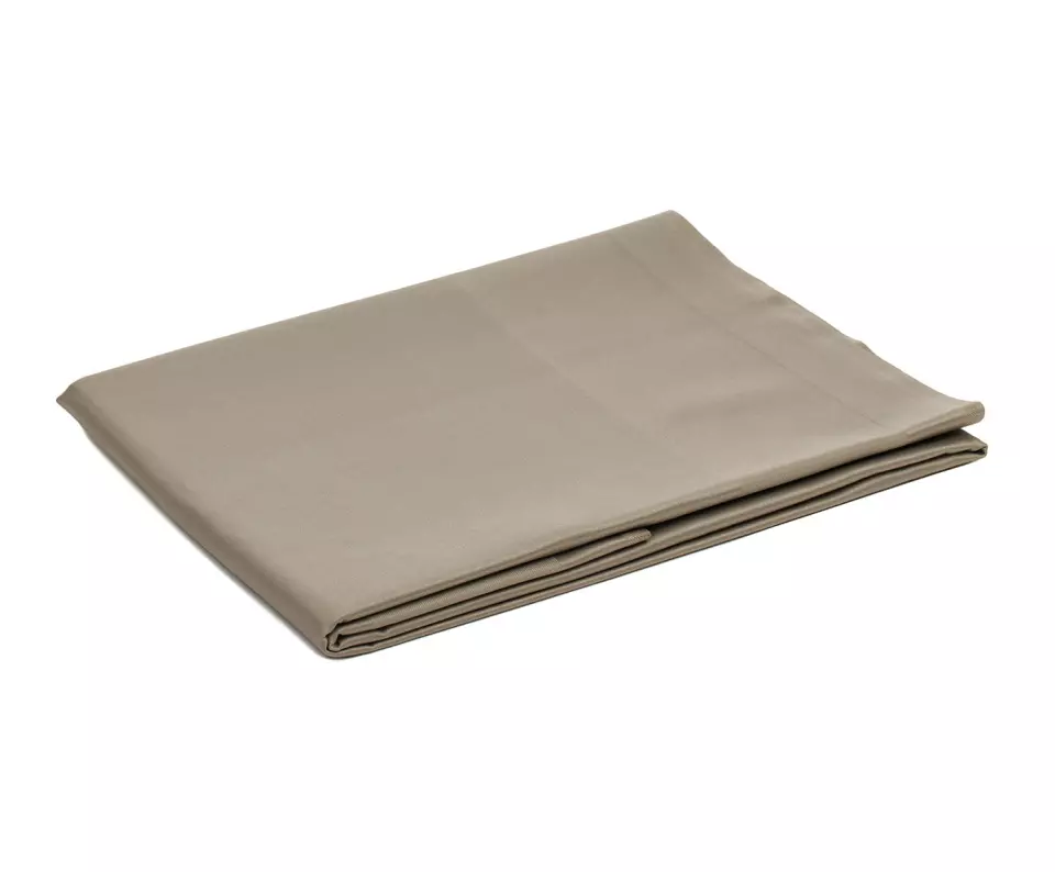 Gözze 3801-71-1304, Toccata Cotton Table Runner with Atlas Border, 130 x 40 cm, Taupe, image 1, gallery thumbnail