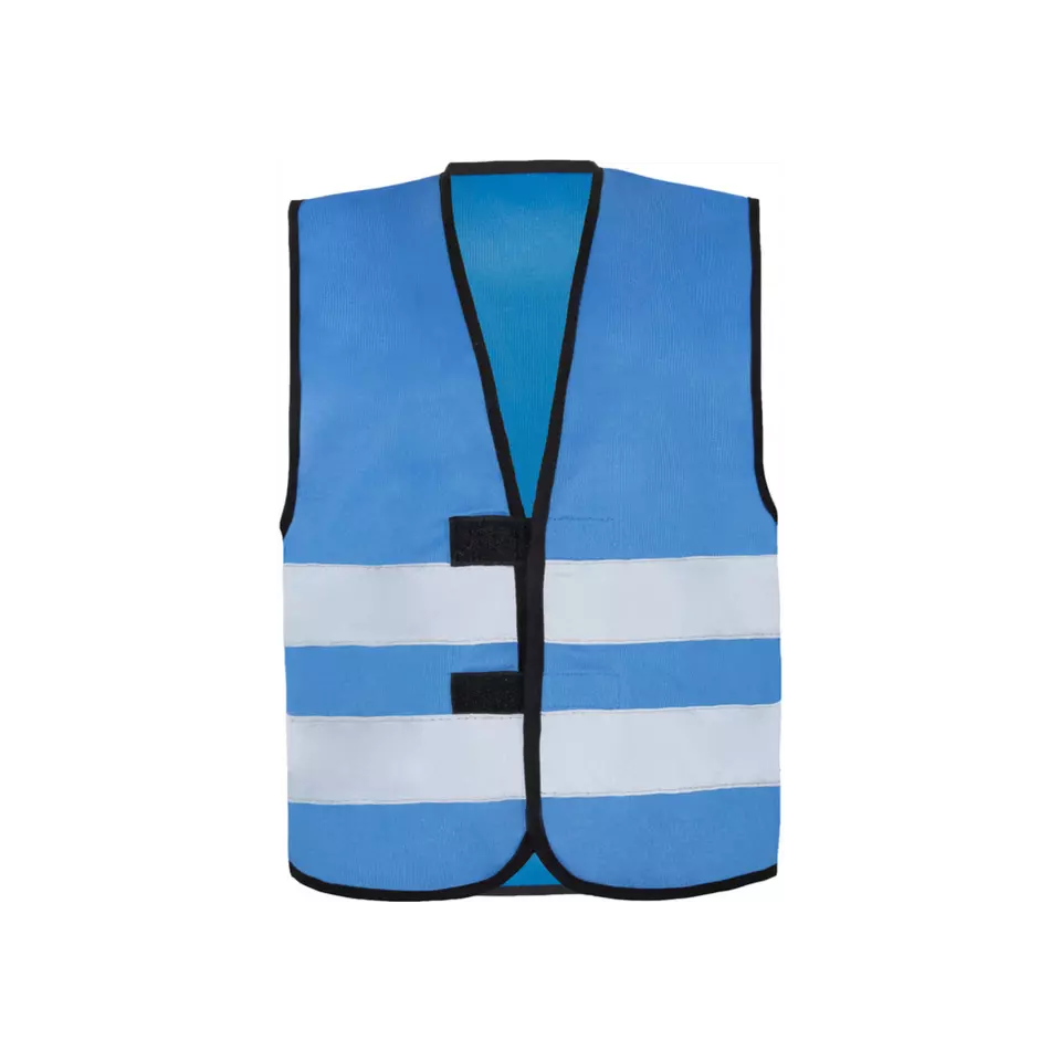 Korntex KWB100, Aarhus Kinder Sicherheitsweste mit Klettverschluss, Blau, image 1, gallery thumbnail