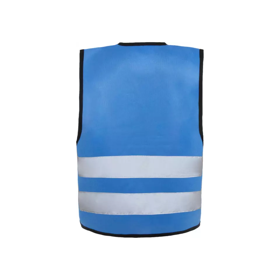 Korntex KWB100, Aarhus Kinder Sicherheitsweste mit Klettverschluss, Blau, image 2, gallery thumbnail