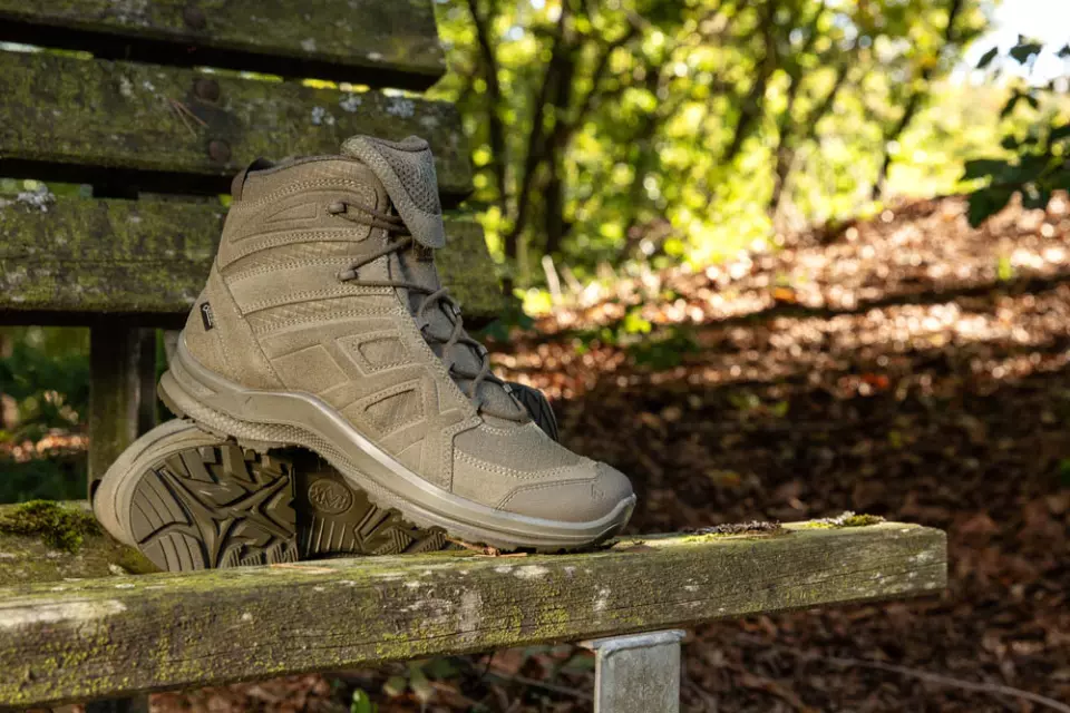 HAIX 9007, Black Eagle Athletic 2.0 GTX höga arbetsskor, brun/grön, image 3, gallery thumbnail