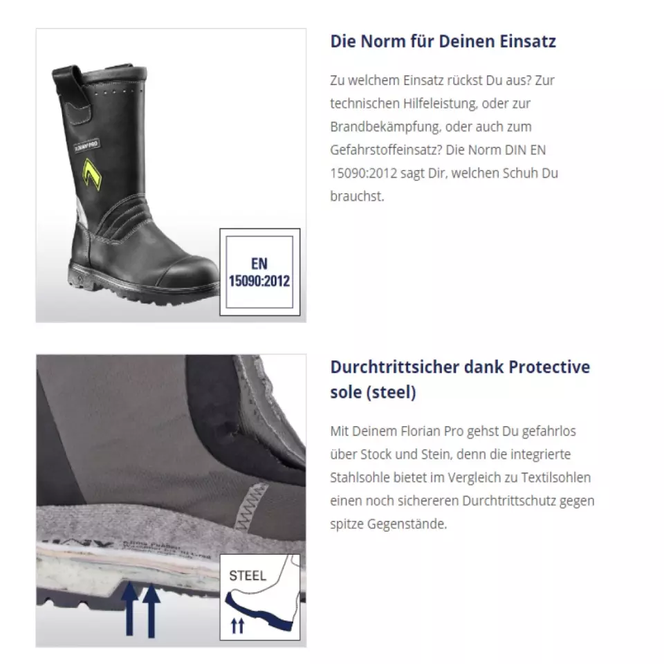 HAIX 7982, Florian Pro Boot, Black/Yellow, image 9, gallery thumbnail