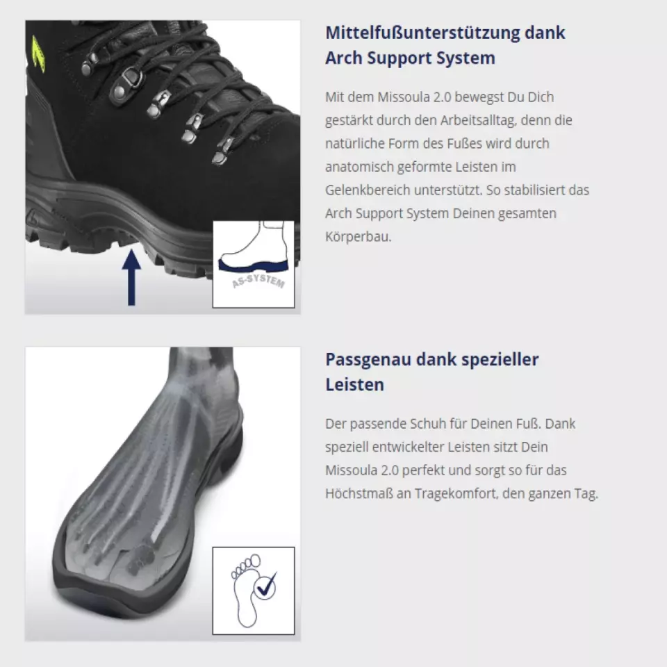 HAIX 7977, Missoula 2.0 Boots, Black/Yellow, image 10, gallery thumbnail