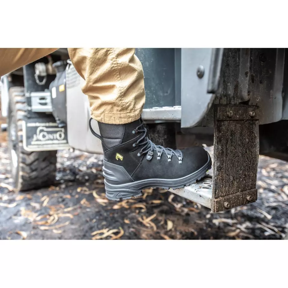 HAIX 7977, Missoula 2.0 Boots, Black/Yellow, image 3, gallery thumbnail